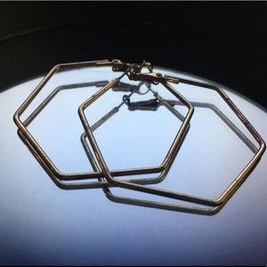 Hexogonal Earrings